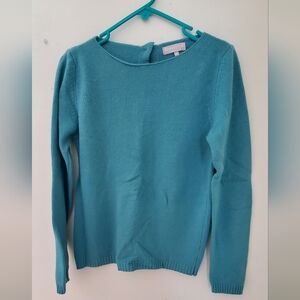 Benedetta B Wool cashmere blend size Med sweater, Button down back.